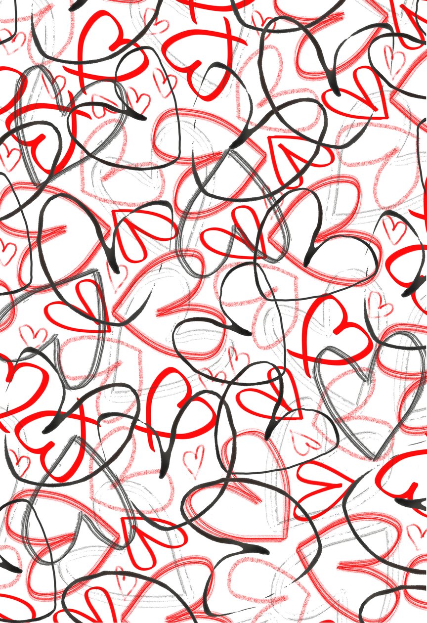 Hearts, 2015, Digital Media av Louisa Hereford