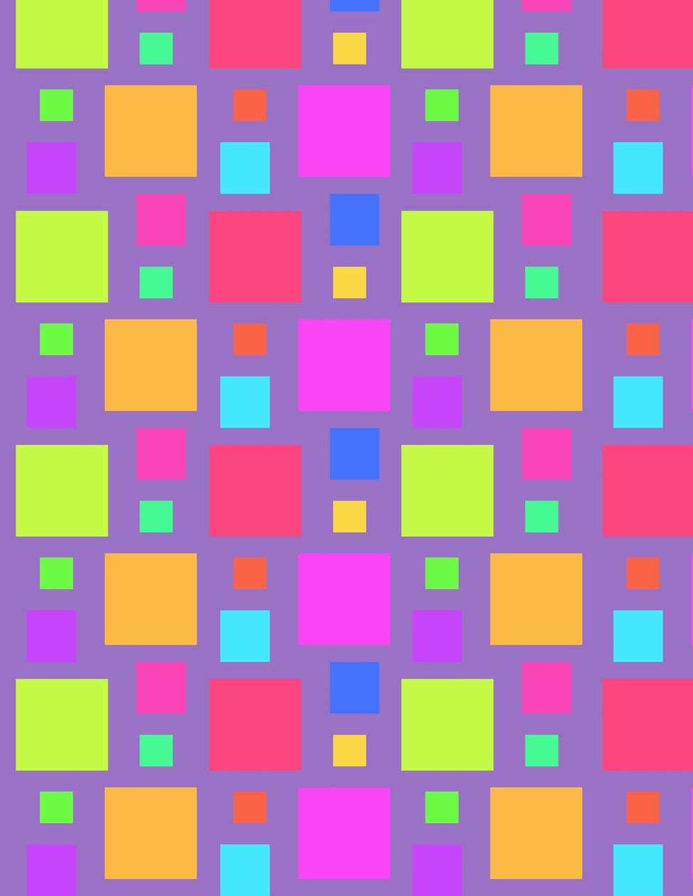 Flerfärgade kvadrater, 2011 (digital) av Louisa Hereford