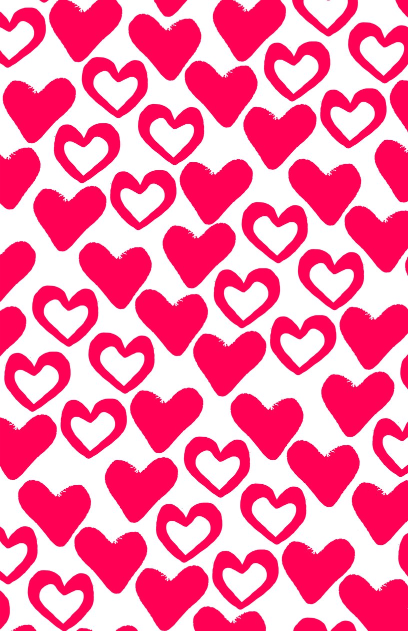 Simple Hearts, digital bild (2014) av Louisa Hereford