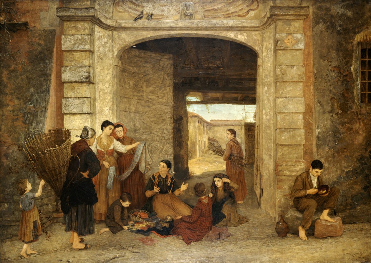 The Eternal Door Cairate, Lombardiet, 1876. av Louisa Starr