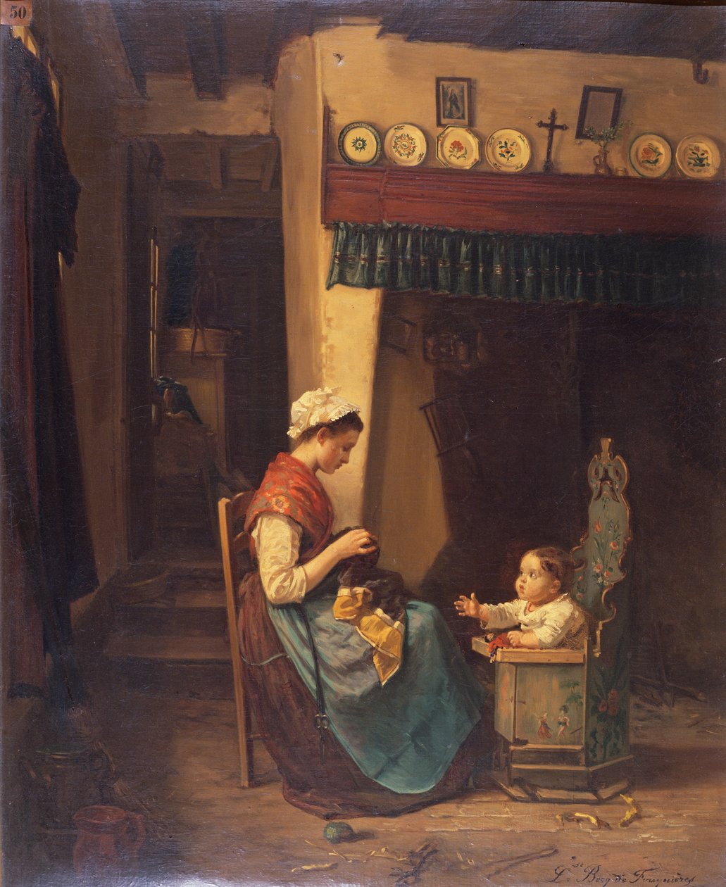 Mamma och barn av Louise Becq de Fouquieres