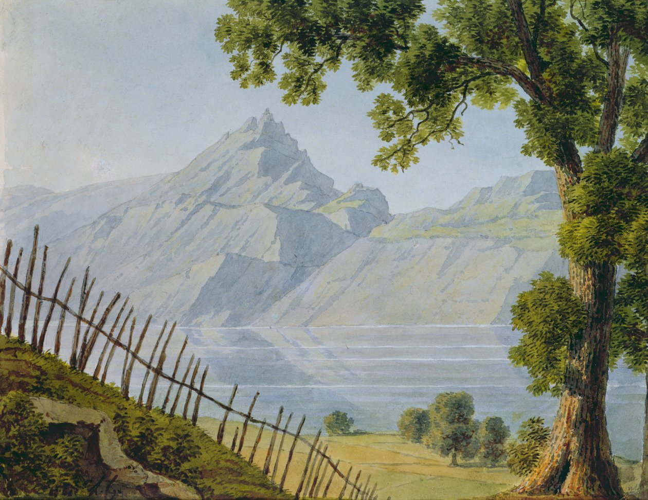 Utsikt över Lake Bourget av Louise Cochelet