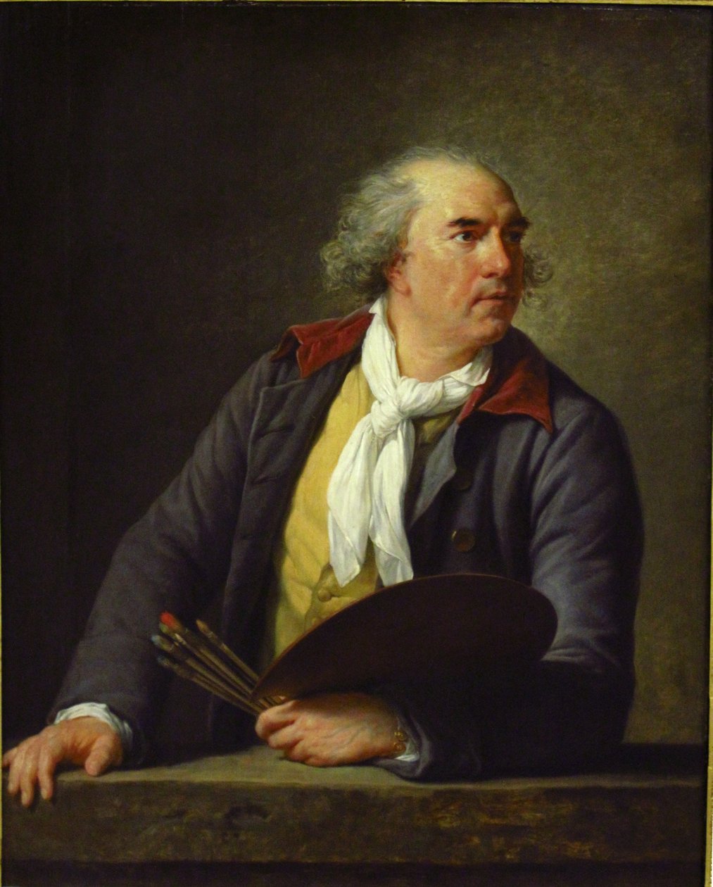 Portrait of Hubert Robert (1733-1808), French painter av Elisabeth Louise Vigee Lebrun
