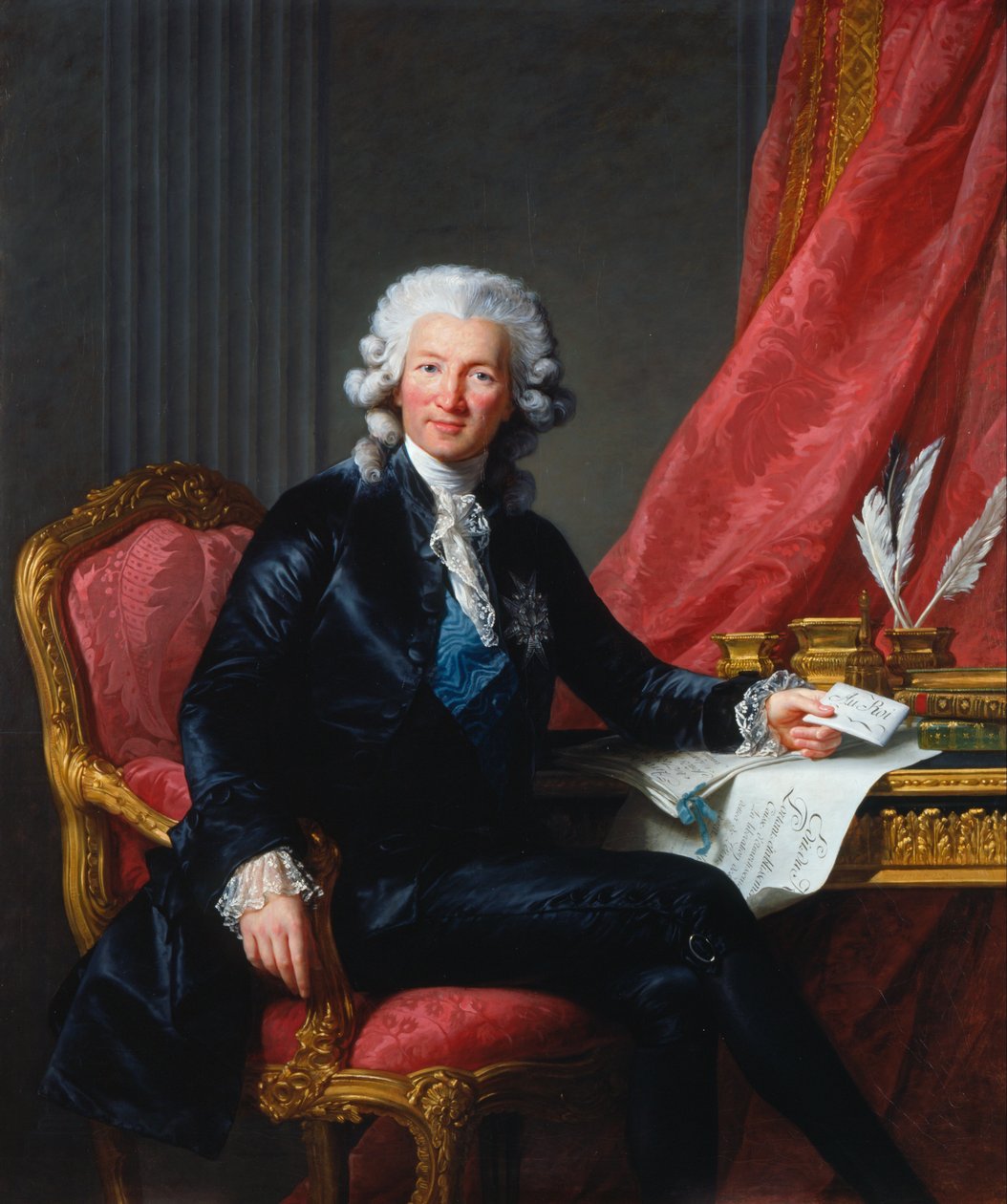 Porträtt av Charles-Alexandre de Calonne (1734-1802) av Elisabeth Louise Vigee Lebrun