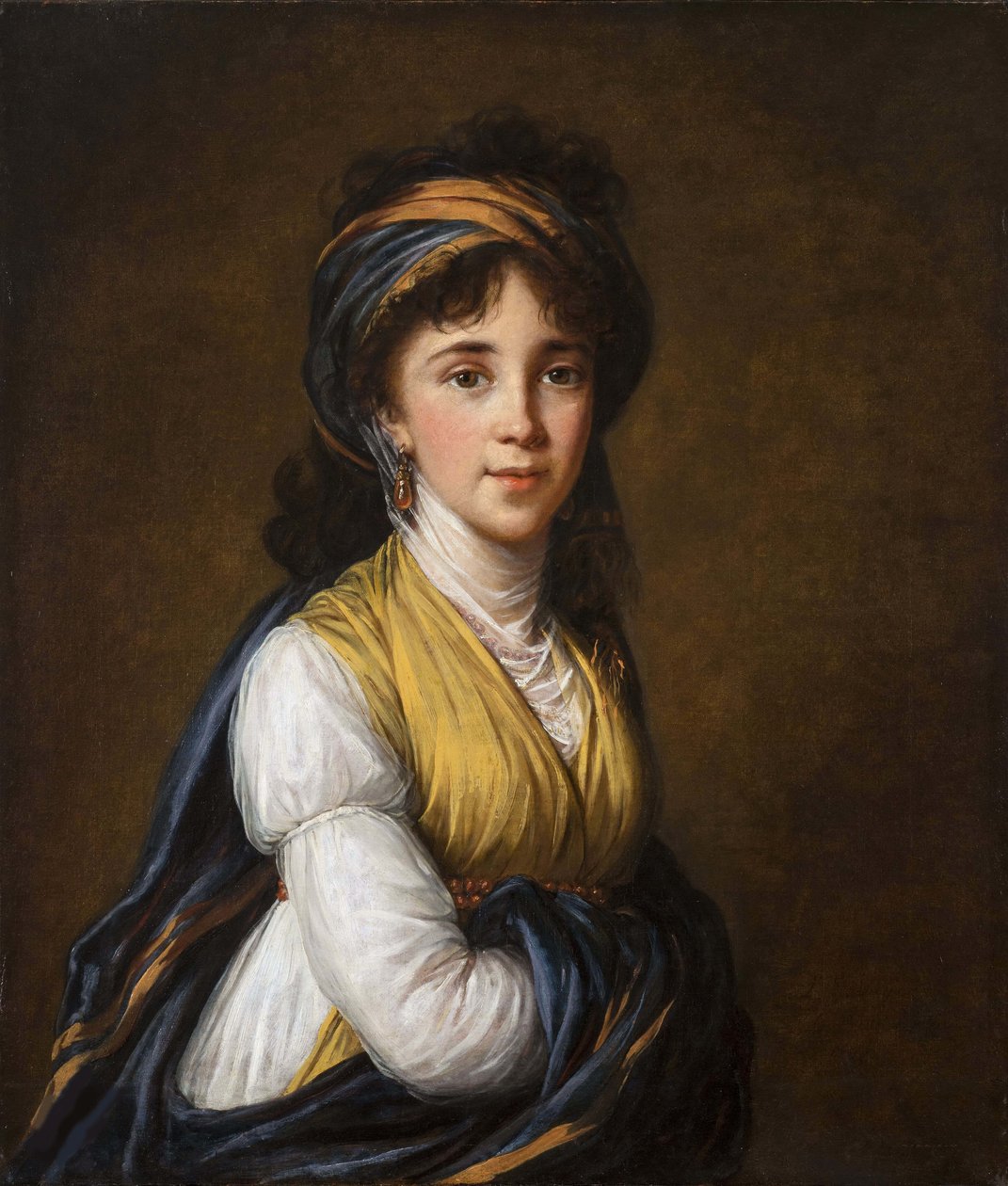 Porträtt av grevinnan Anna Grigoryevna Belosselsky-Belozersky 1773-1846, 1798. av Elisabeth Louise Vigee Lebrun