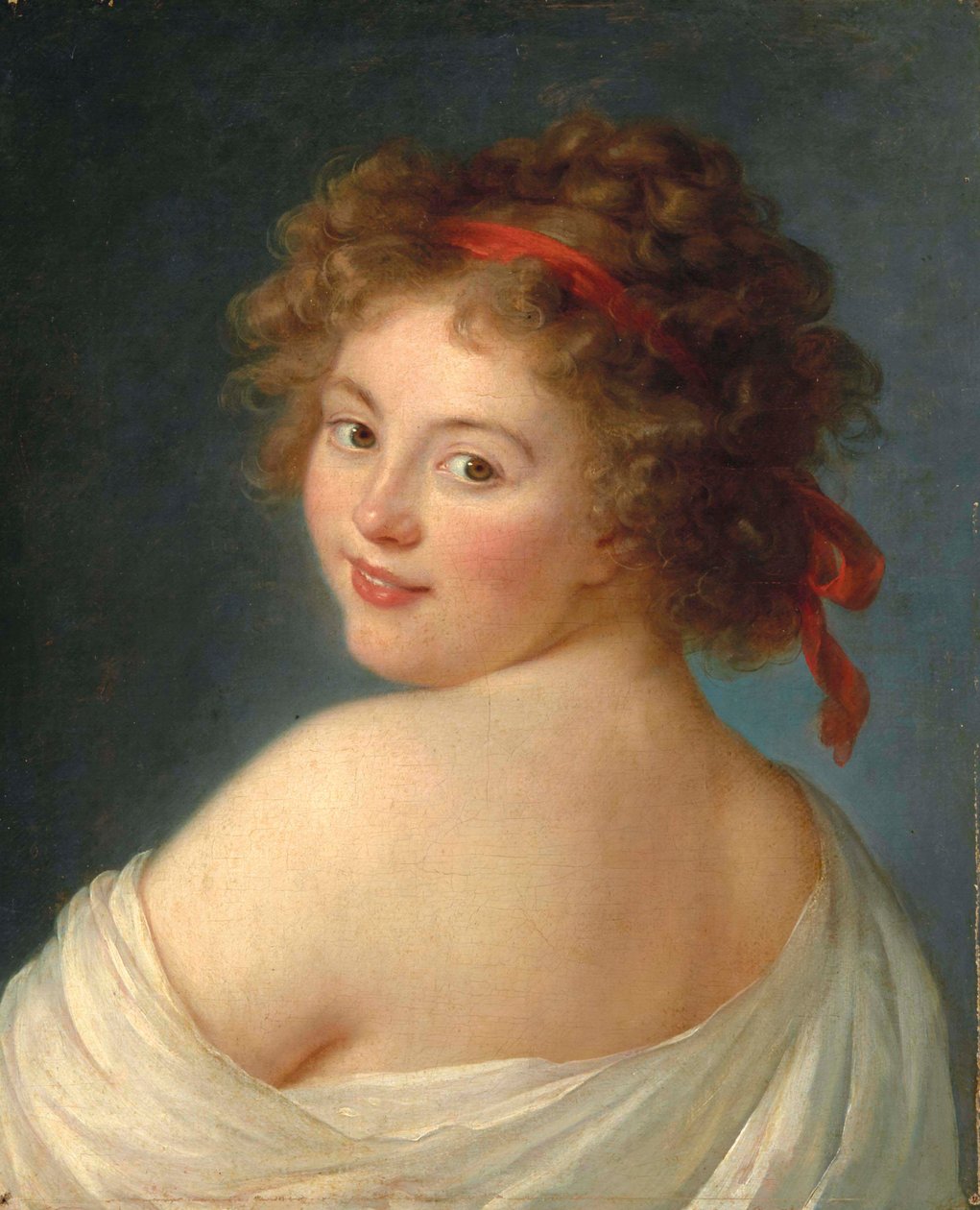 Porträtt av grevinnan Yekaterina Skavronskaya, född von Engelhardt 1761-1829, 1790. av Elisabeth Louise Vigee Lebrun
