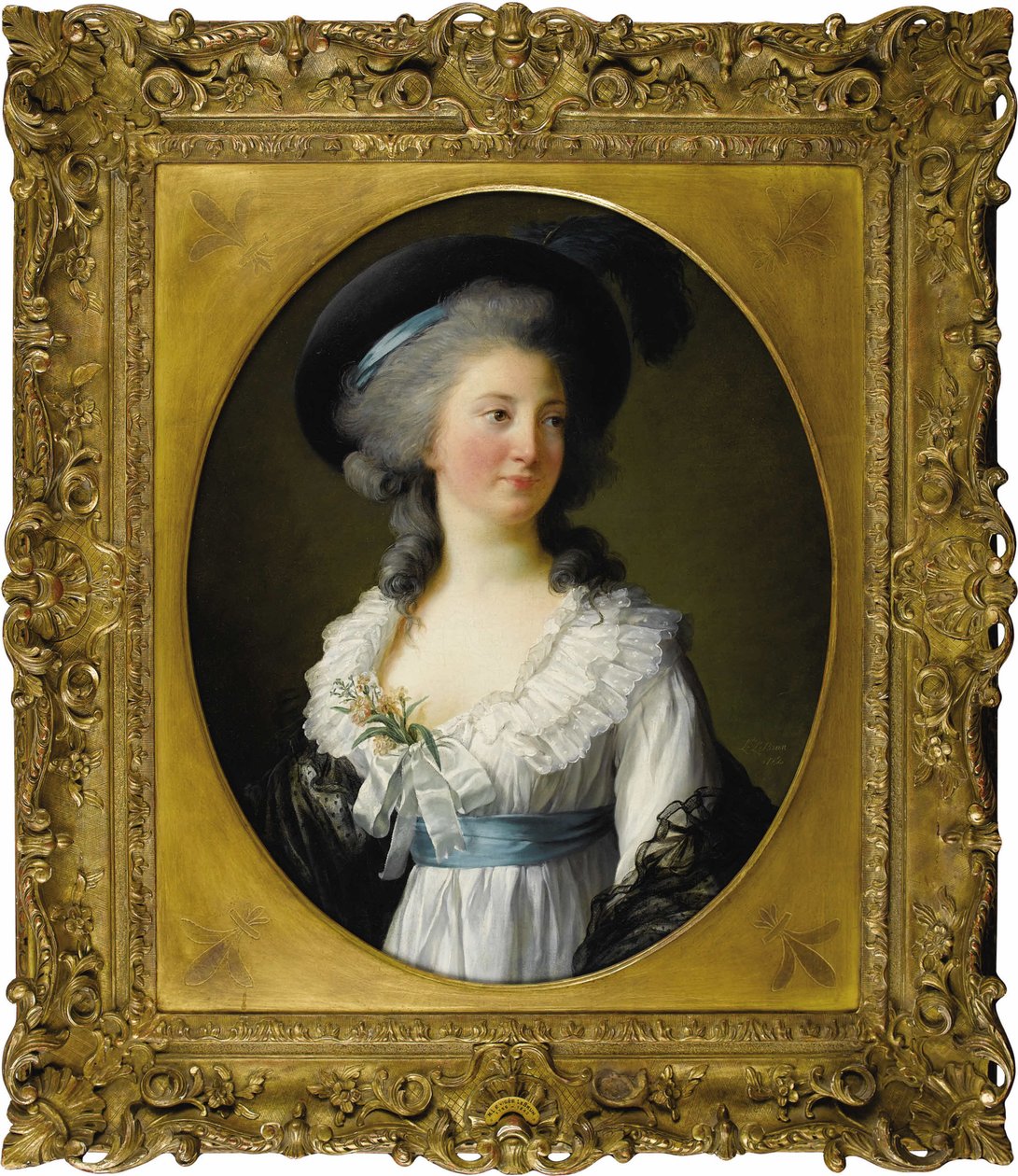 Porträtt av Madame de Moreton grevinnan av Chabrillan, 1782. av Elisabeth Louise Vigee Lebrun
