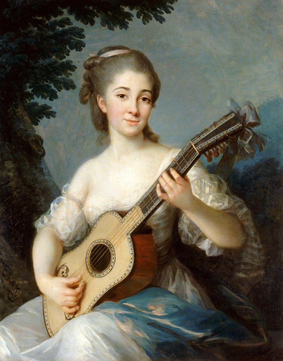 Porträtt av Marie-Louise de Robien, 1774. av Elisabeth Louise Vigee Lebrun