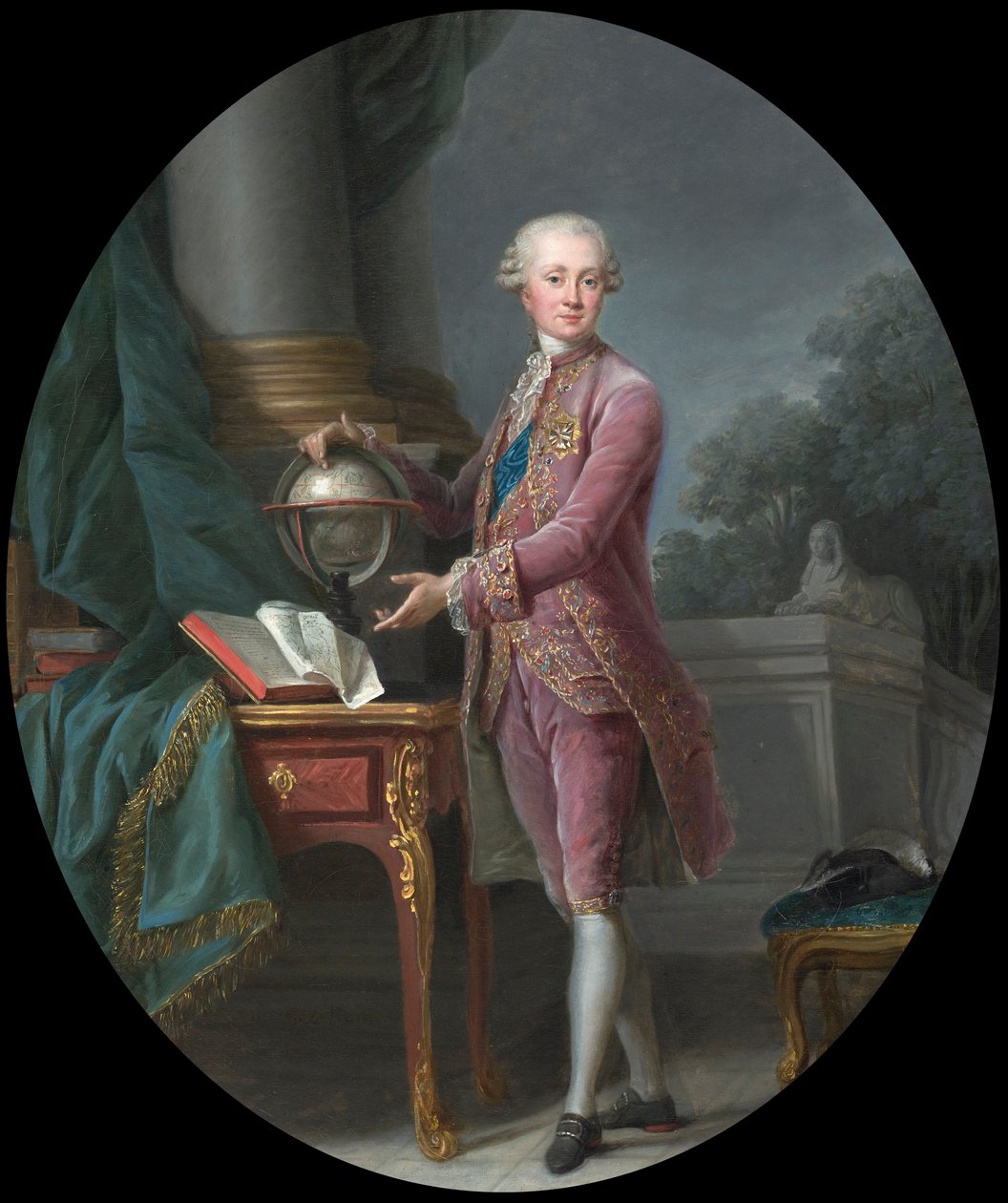 Porträtt av prins Karl Heinrich von Nassau-Siegen 1743-1808, 1776. av Elisabeth Louise Vigee Lebrun