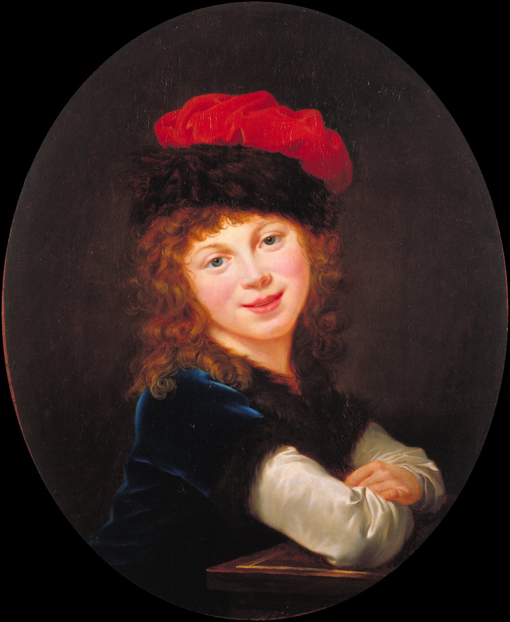 Portrait of a girl av Elisabeth Louise Vigee Lebrun