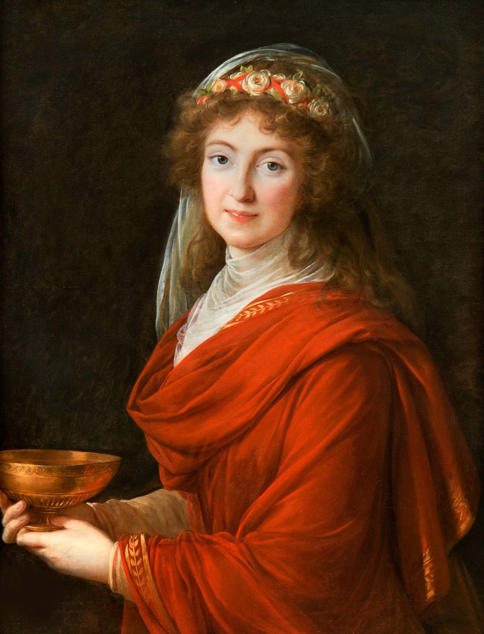 Porträtt av grevinnan Siemontkowsky-Bystry, 1793. av Elisabeth Louise Vigee Lebrun