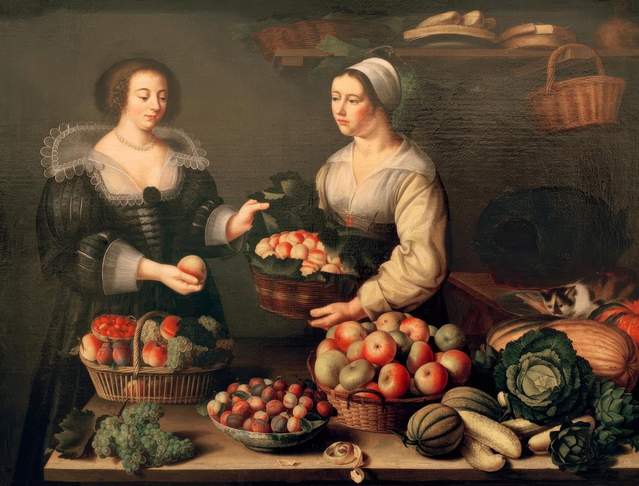 Frukt- och grönsakssäljaren av Louise Moillon