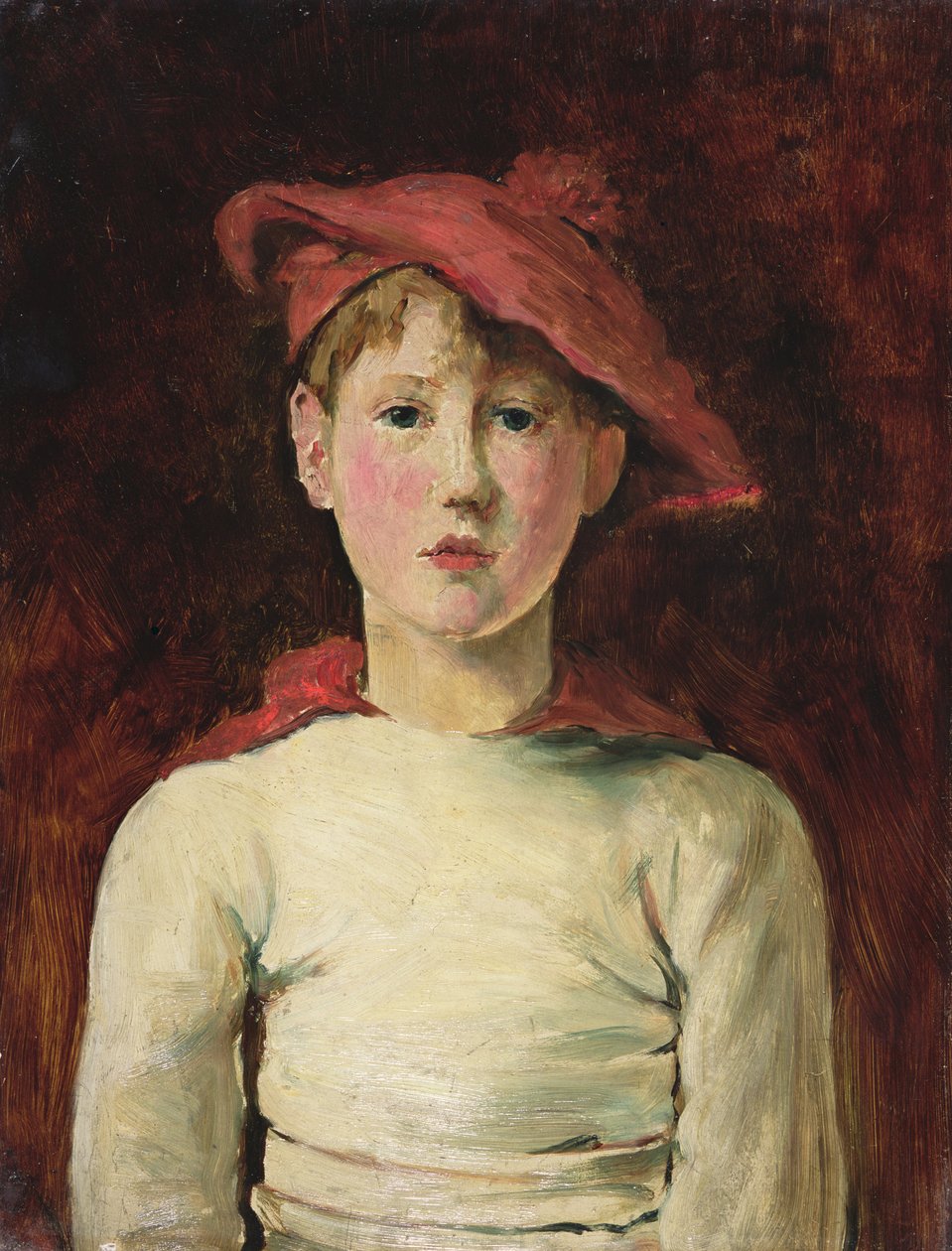Målarens son (olja på duk) av Louise nee Goode Jopling