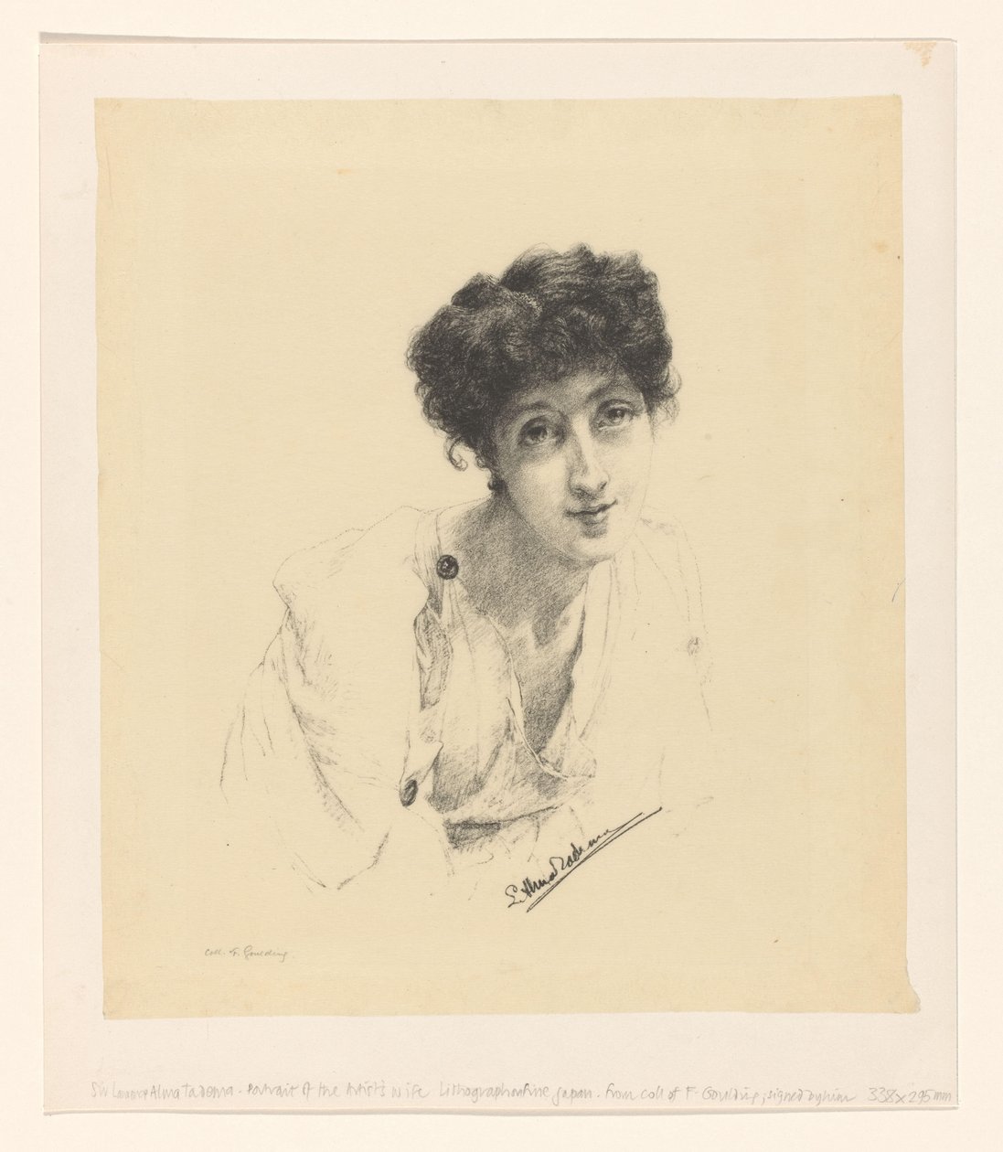 Porträtt av Laura Theresa Alma-Tadema av Lourens Alma Tadema