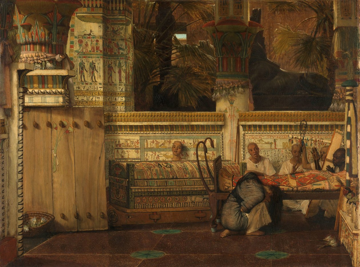 Den egyptiska änkan av Lourens Alma Tadema