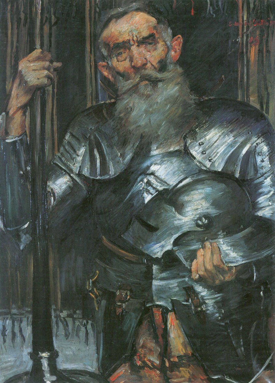  Alter Mann in Ritterrustungn av Lovis Corinth