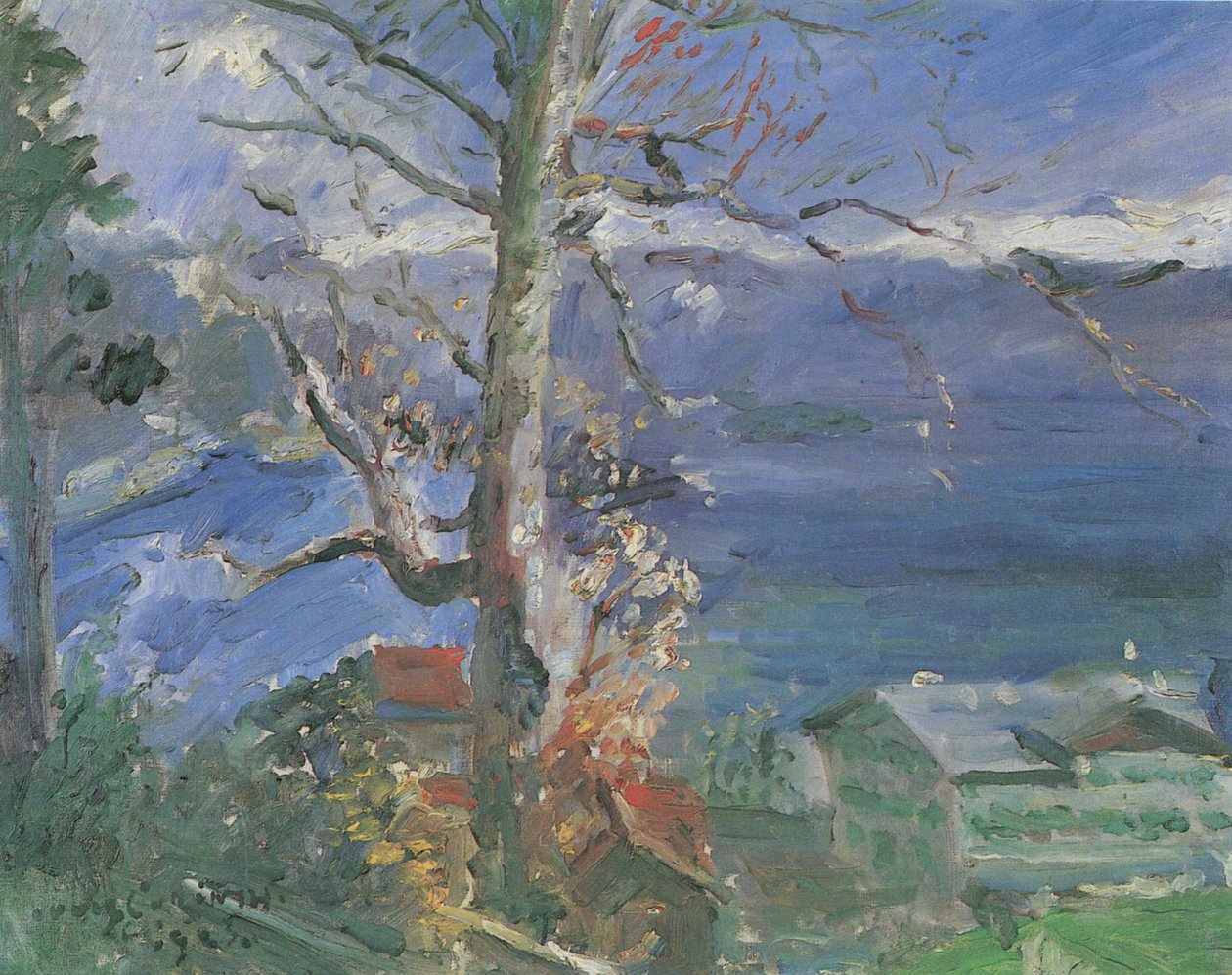  Baum am Walchenseen av Lovis Corinth