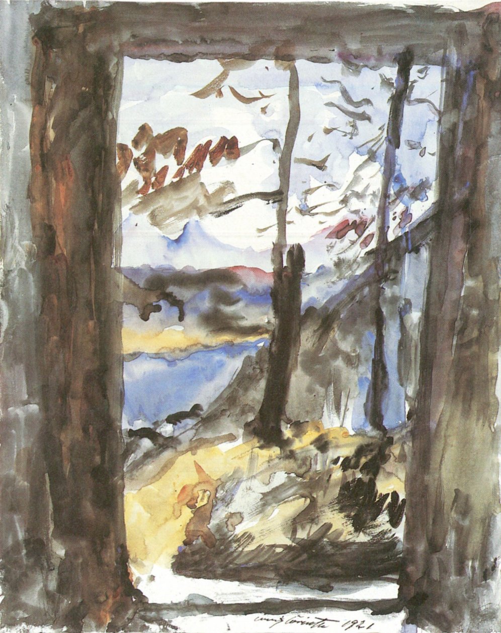  Blick auf den Walchenseen av Lovis Corinth