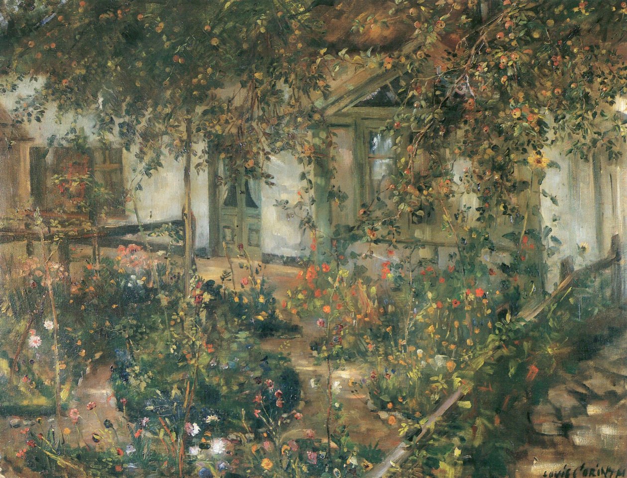  Bluhender Bauerngartenn av Lovis Corinth