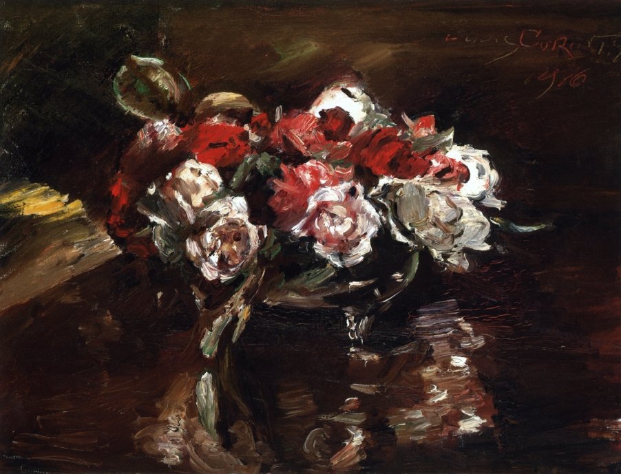  BlumenstilllebennEnglish: Blomspridda stilleben: Blomspridda stilleben: Blomspridda stilleben av Lovis Corinth