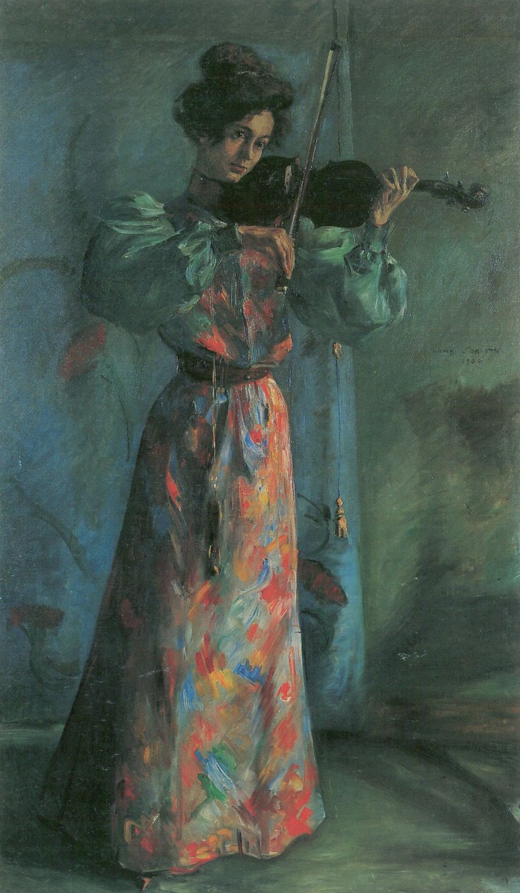  Die Geigenspielerinn  av Lovis Corinth