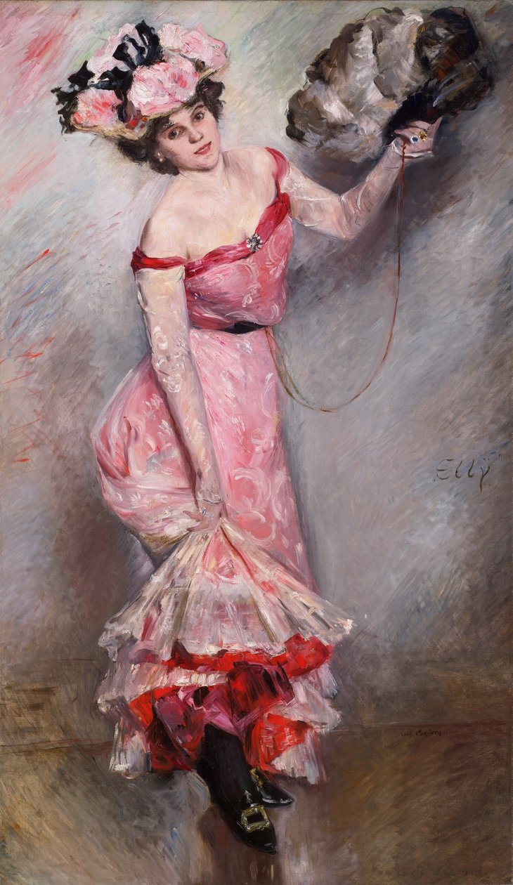  Ellynoil on canvasn192.1 x 112.1 cmnsigned b.r.: Lovis Corinth twiceninscribed c.r.: EllynnDeutsch: Portrat Ellyn av Lovis Corinth