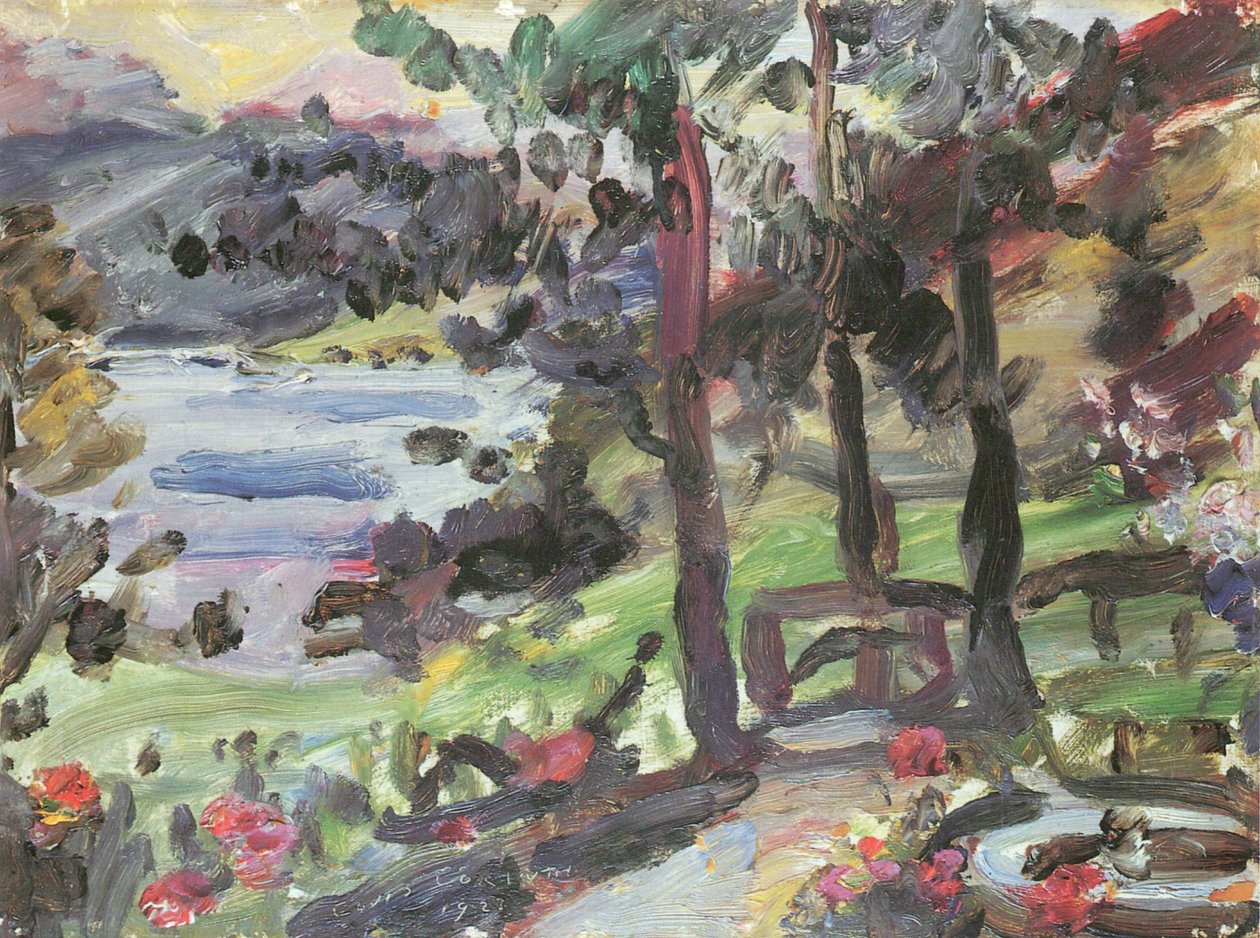  Garten am Walchenseen av Lovis Corinth