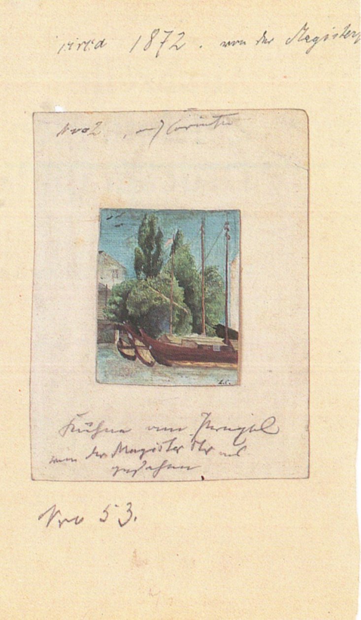  Kahne am Pregeln av Lovis Corinth