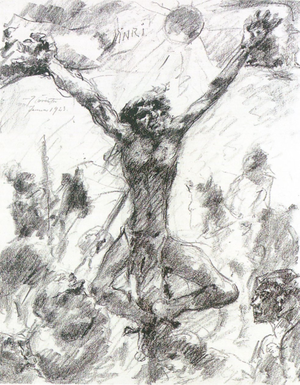  Kreuzigungn av Lovis Corinth