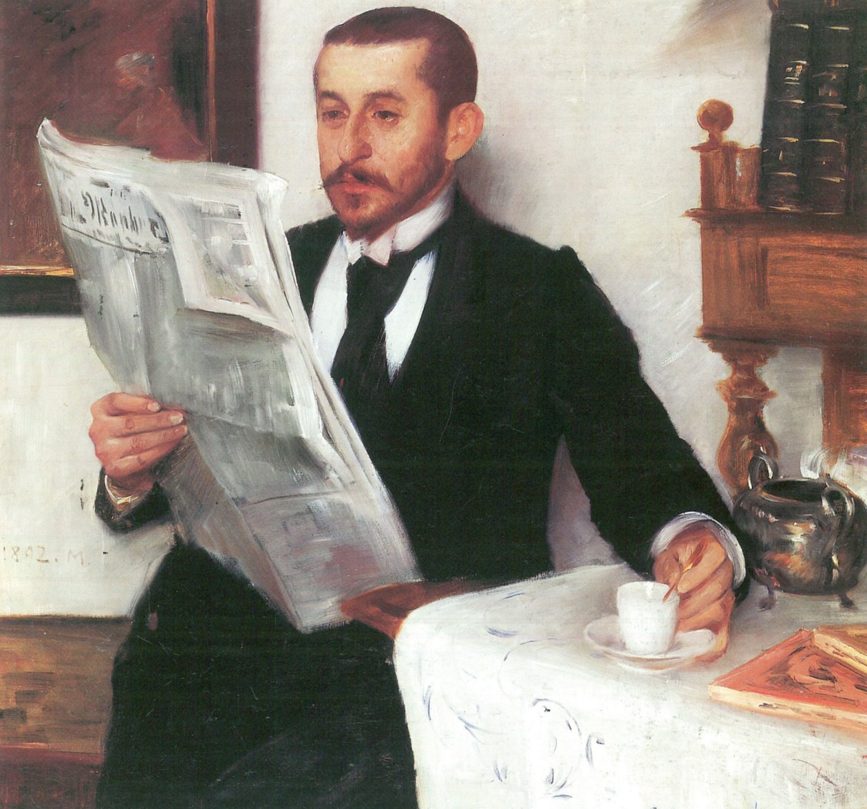  Portrat des Malers Benno Beckern av Lovis Corinth