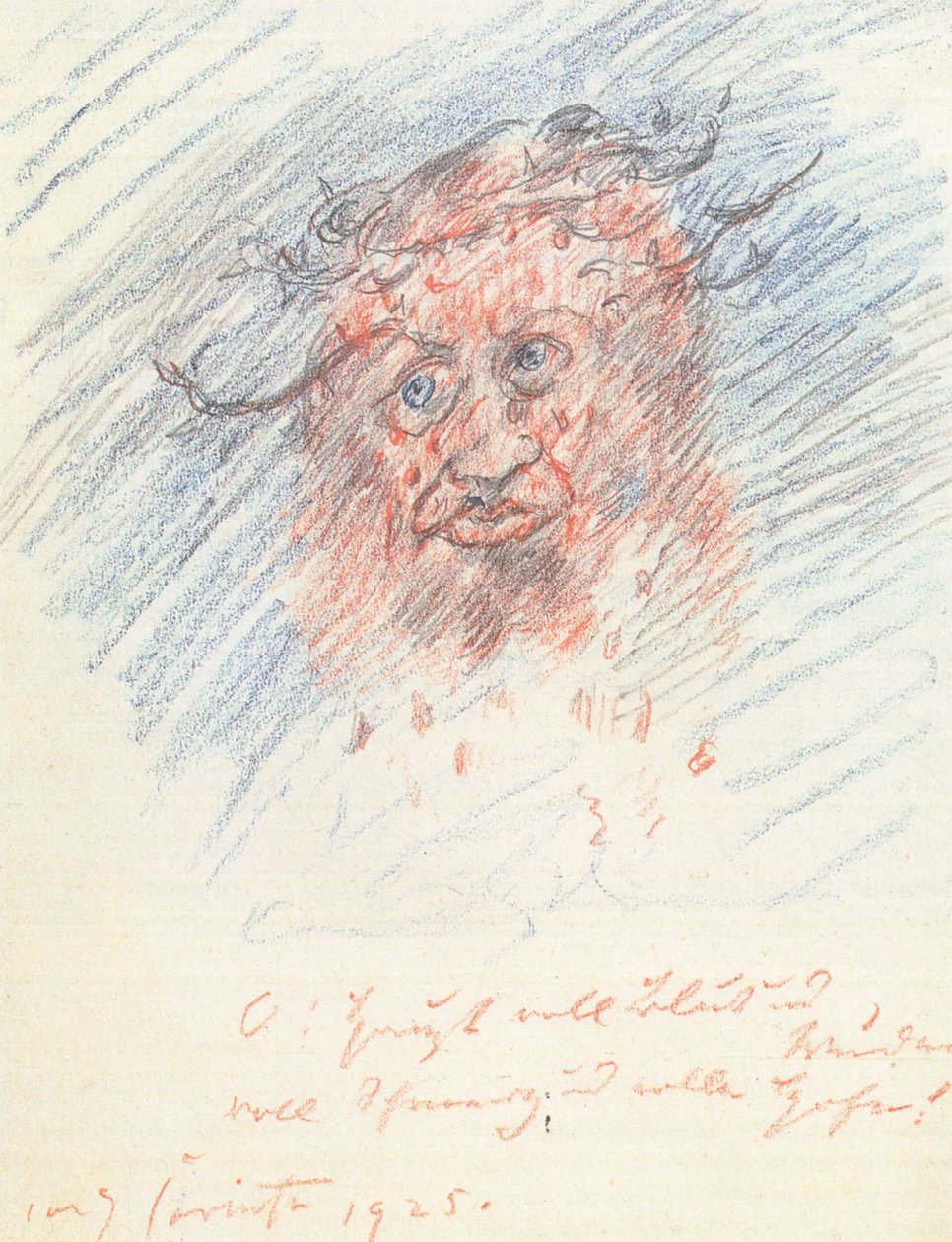  Selbstbildnis als Schmerzensmannn av Lovis Corinth
