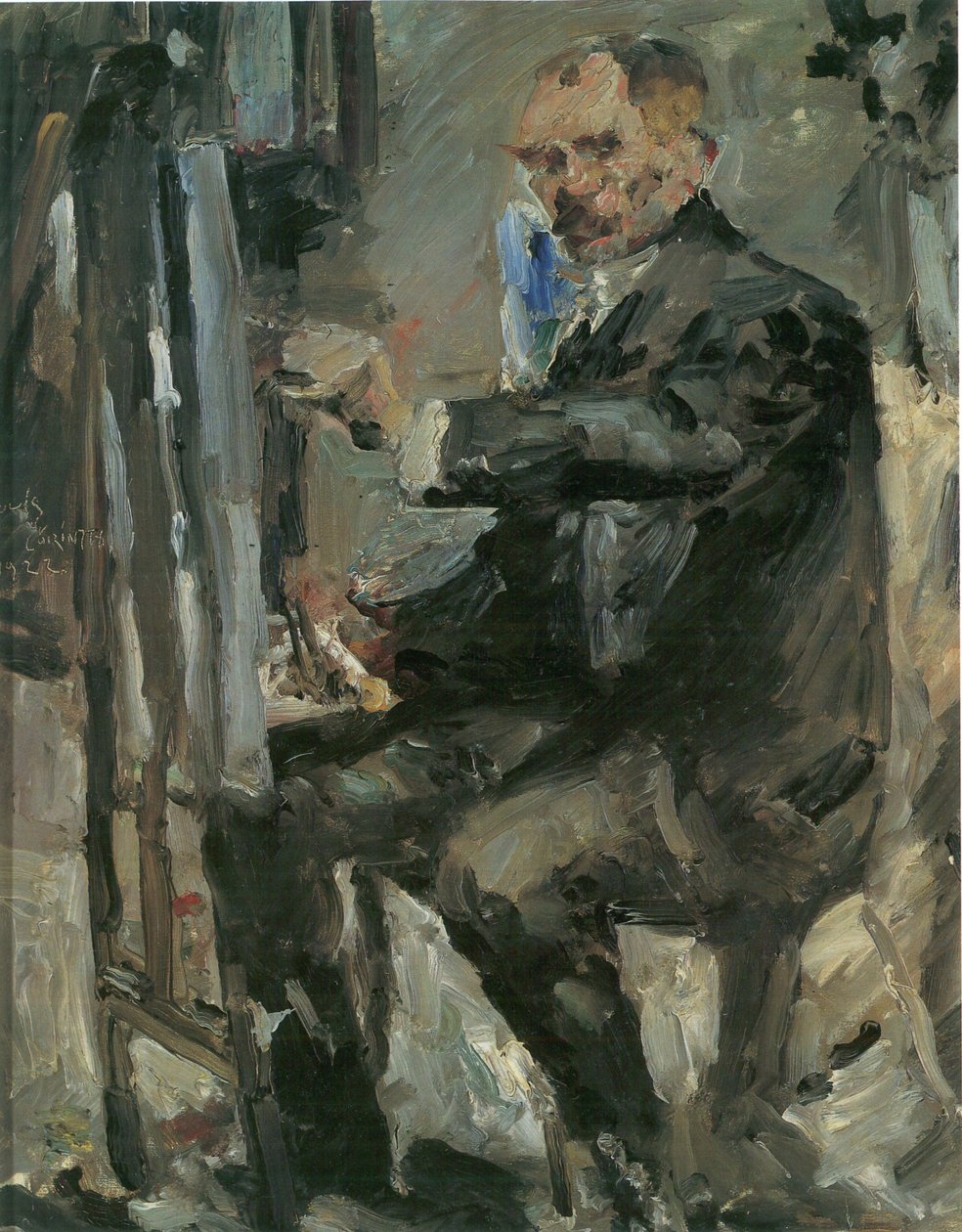  Selbstportrat vor der Staffelei av Lovis Corinth