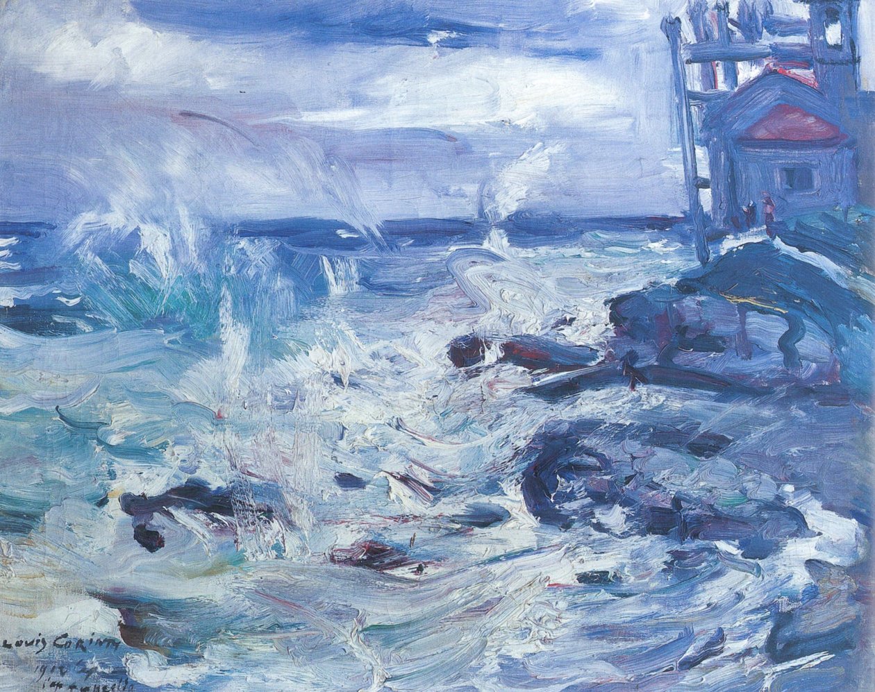  Sturm auf Cap Ampeglion av Lovis Corinth
