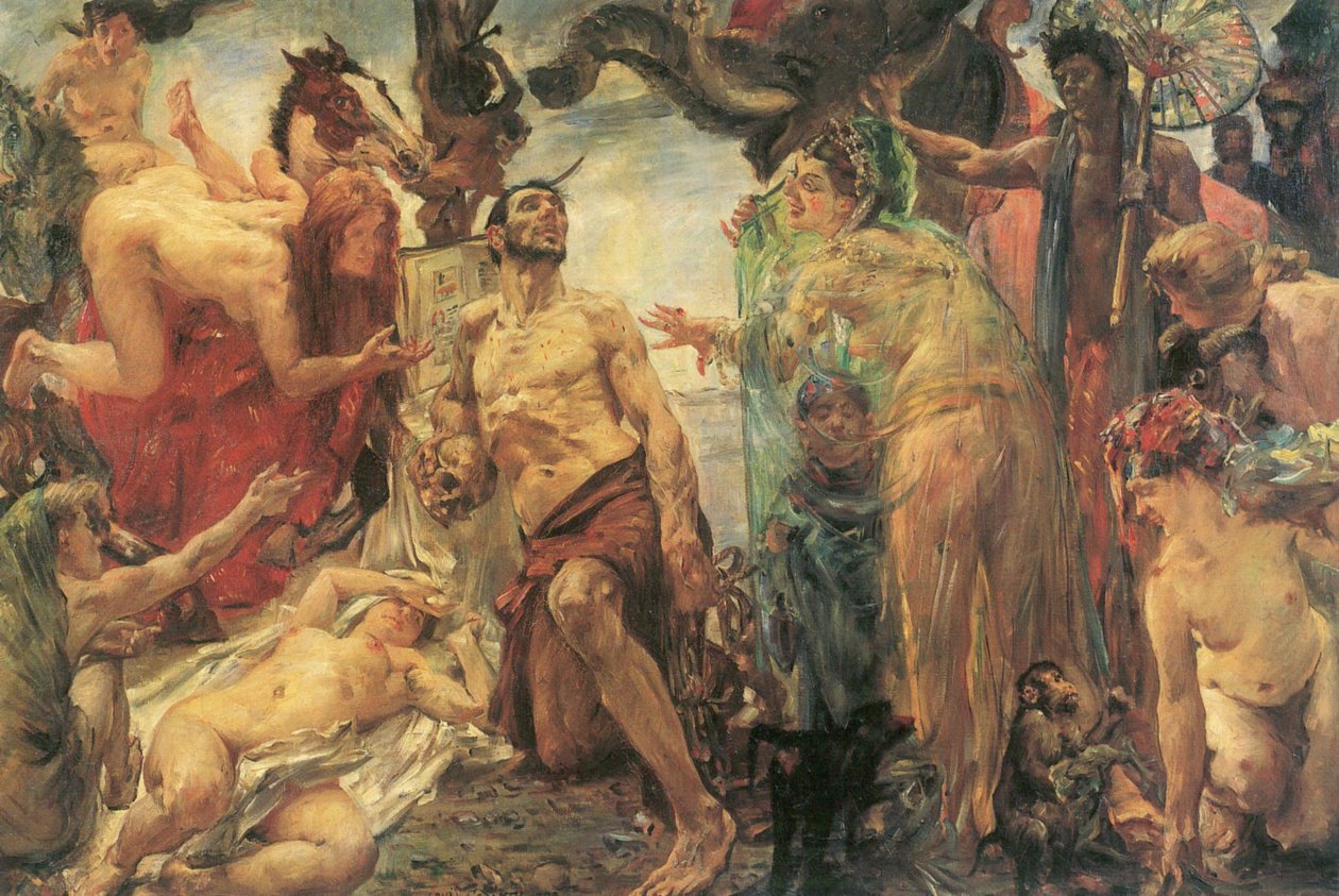  Versuchung des heiligen Antonius nach Gustave FlaubertnEnglish: The Temptation of St Anthony after Gustave Flaubertn  av Lovis Corinth