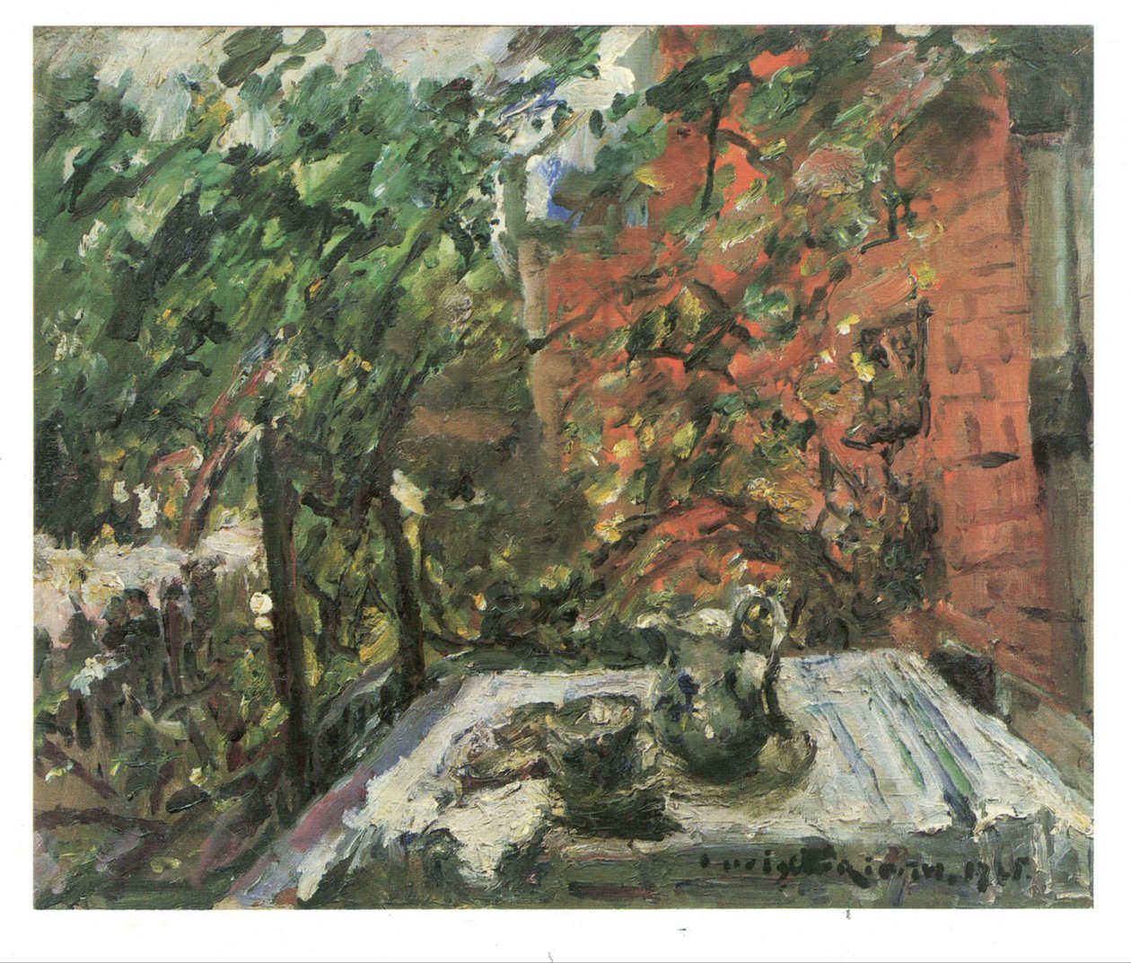  Vesper på balkongen av Lovis Corinth
