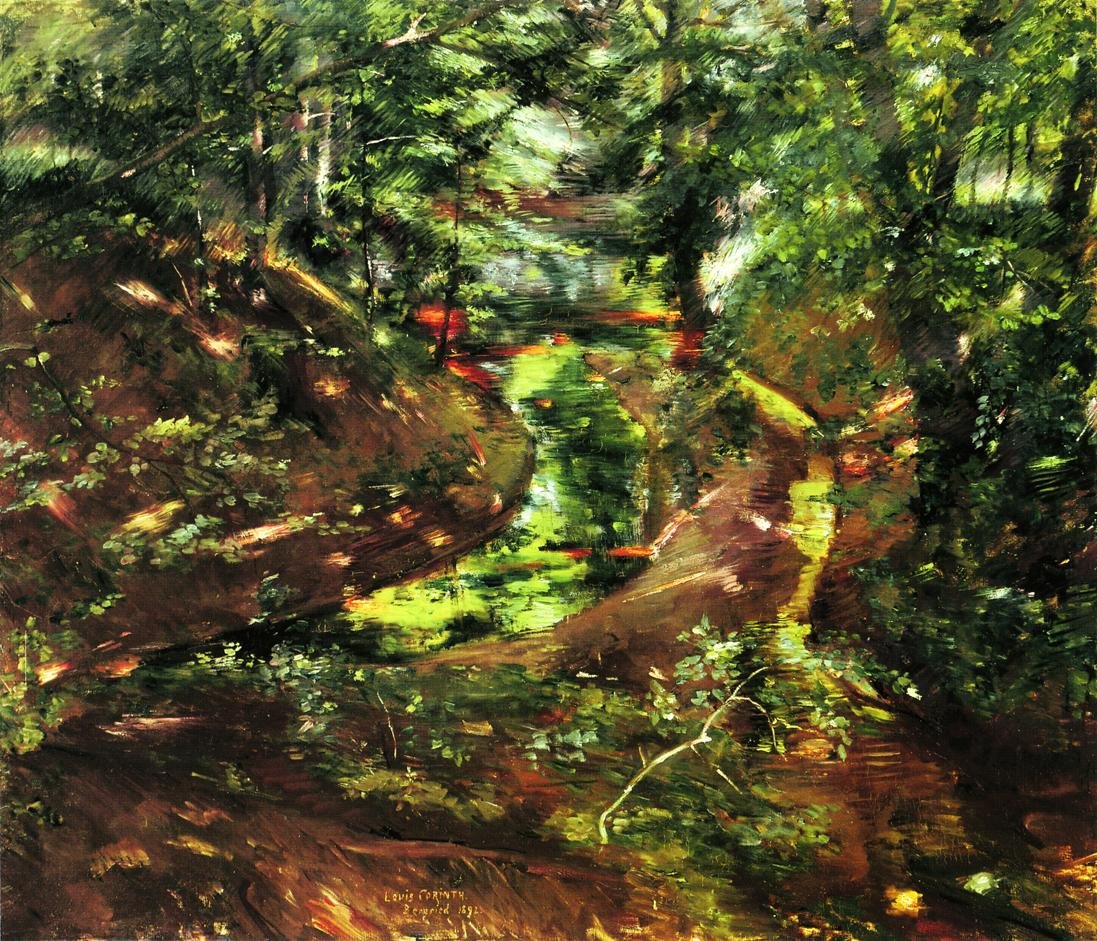  Waldinneres in Bernriedn av Lovis Corinth