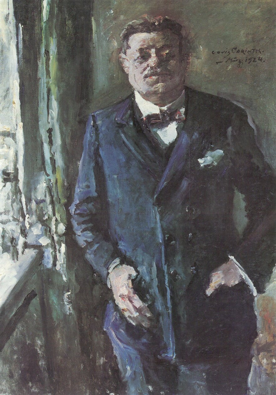 Portrait of the Reich President, Friedrich Ebert av Lovis Corinth