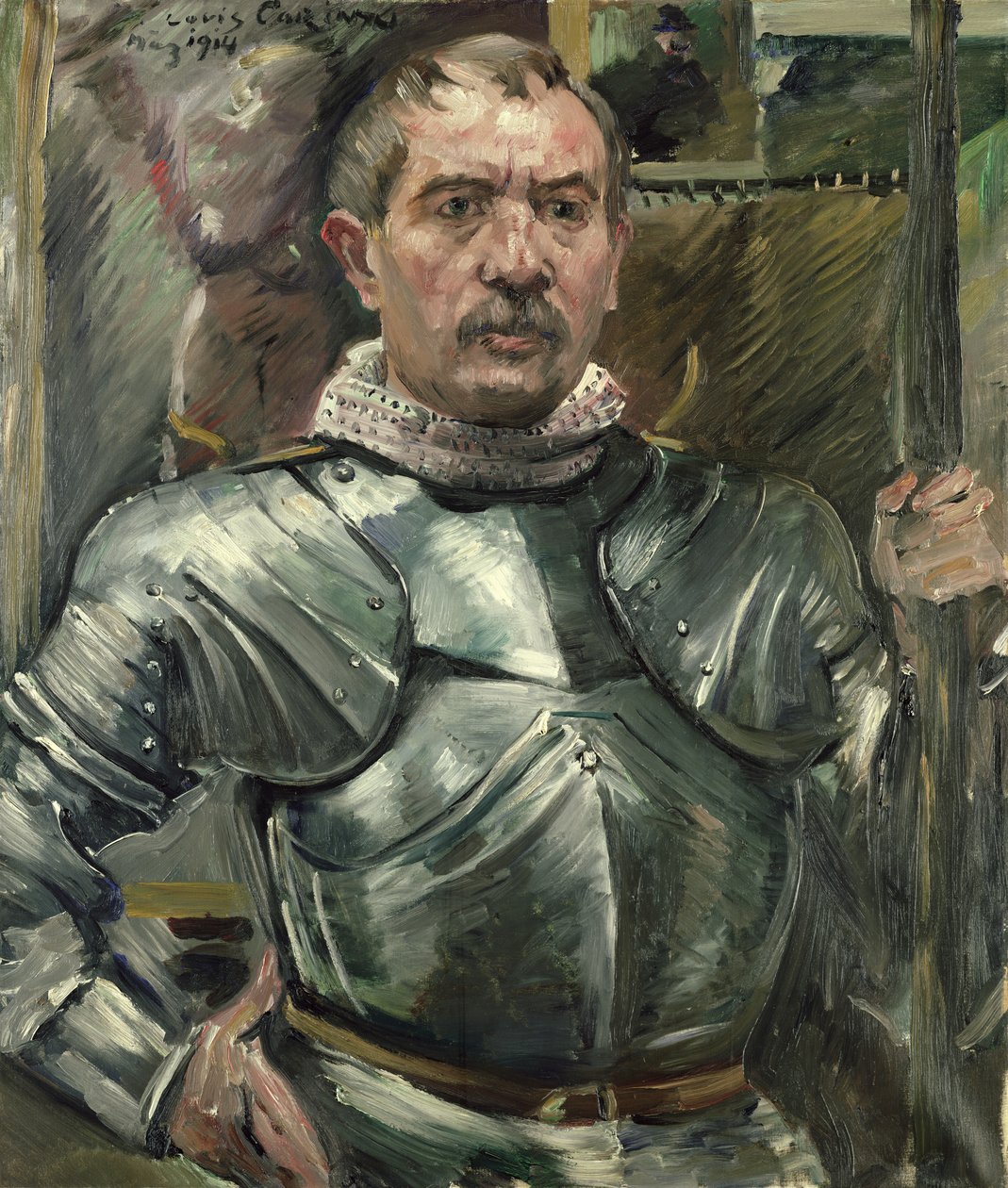 Självporträtt i rustning, 1914 av Lovis Corinth