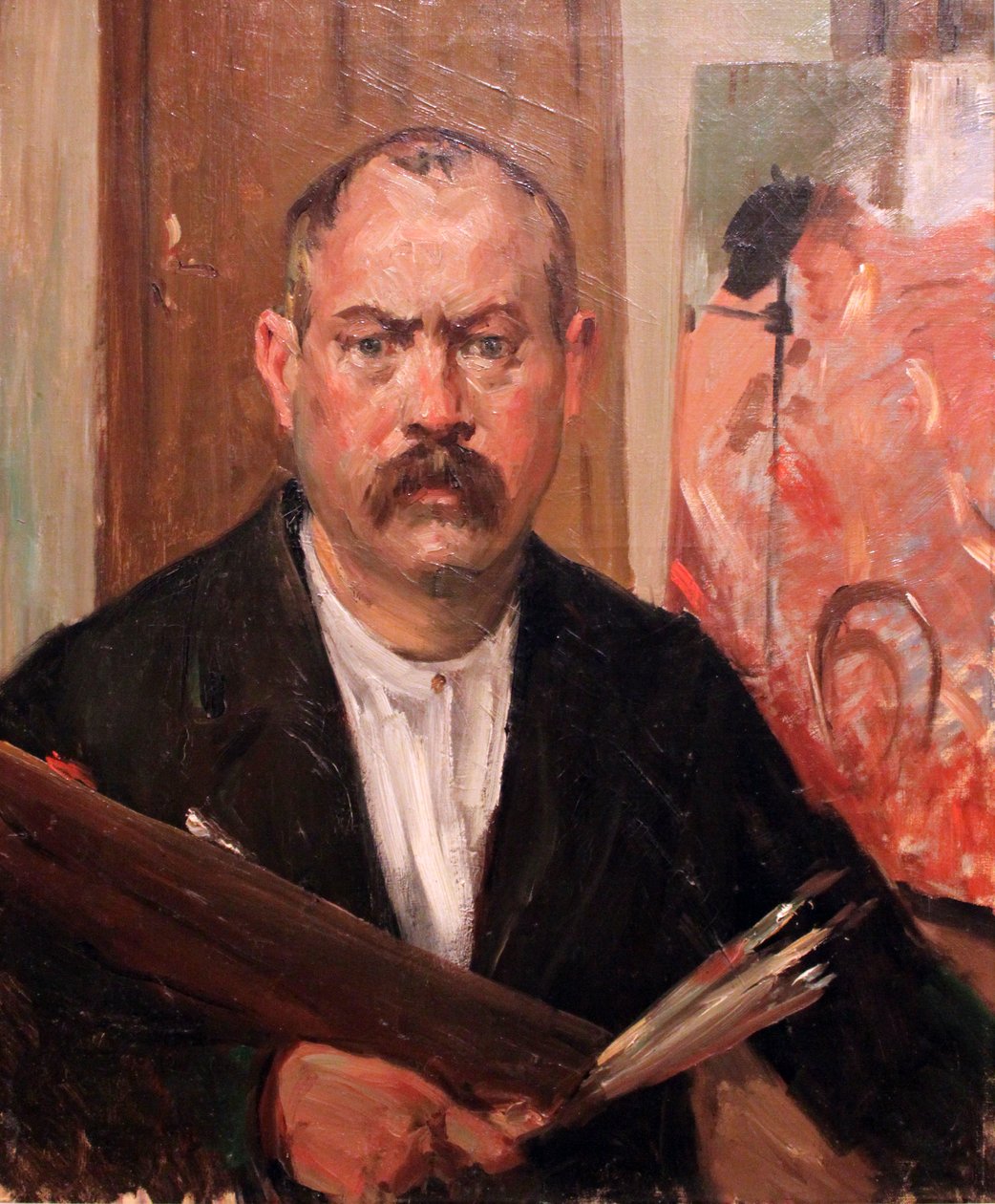 Self-portrait without a collar av Lovis Corinth