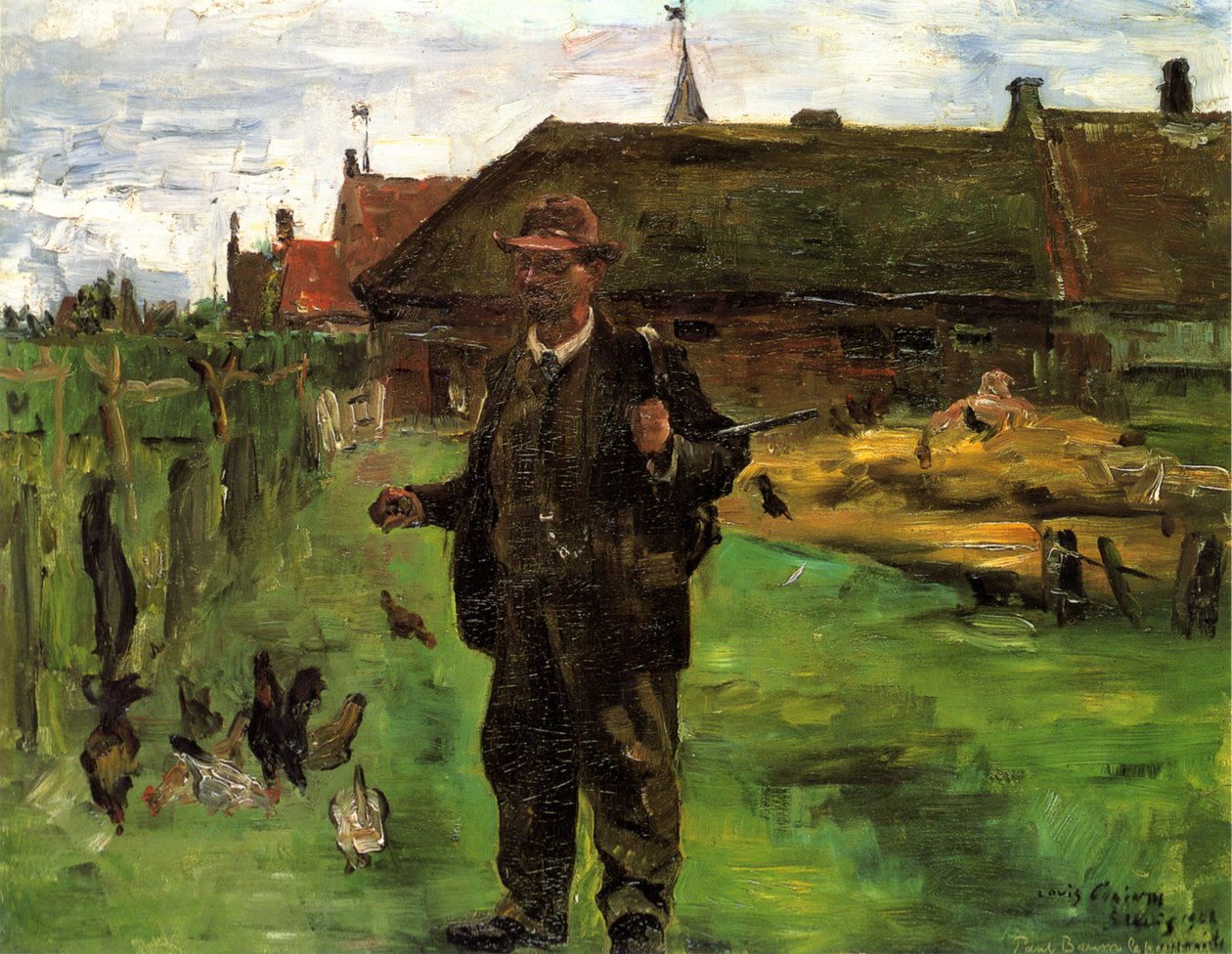  Porträt des Malers Paul Baum in Sluis av Lovis Corinth