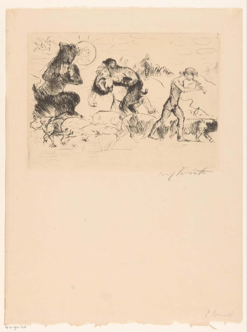 swedish av Lovis Corinth (signed by artist)
