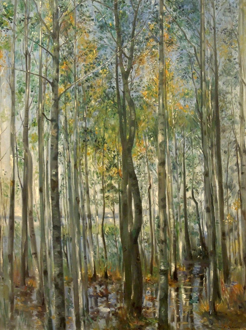 En skog. Översvämning vid Starnbergssjön av Lovis Corinth