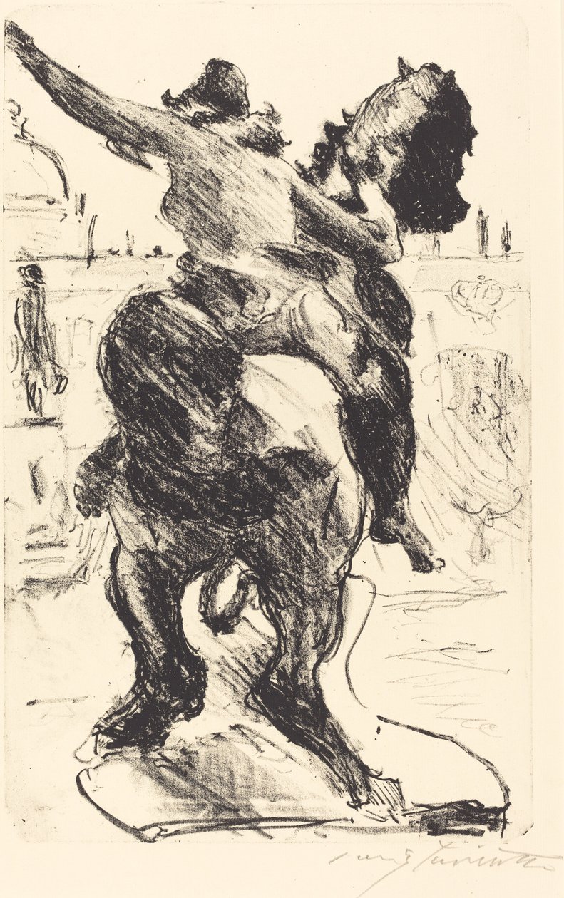 Staty av en Amazonas på Alte Museum av Lovis Corinth