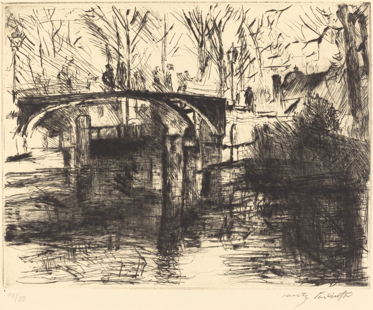 Utsikt över Tiergarten av Lovis Corinth