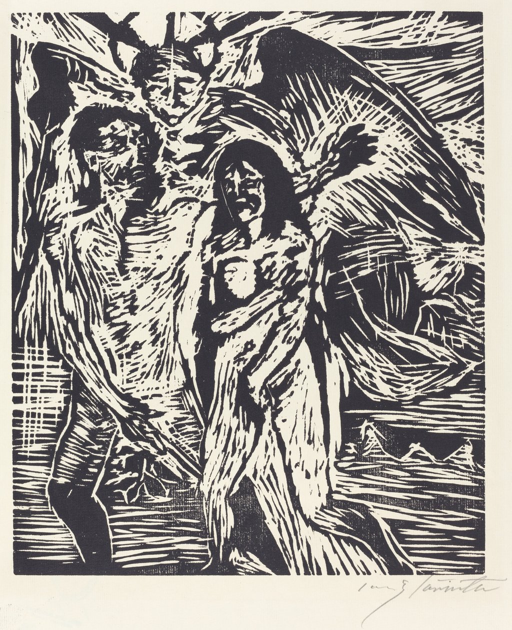 Utvisning från paradiset (Utdrivningen från paradiset) av Lovis Corinth