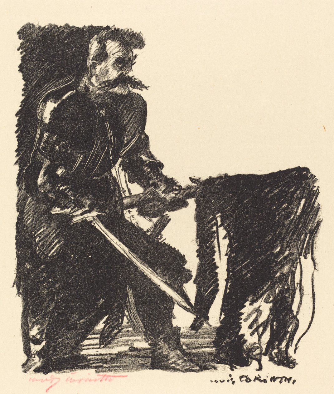 Bannerbärare (standardbärare) av Lovis Corinth