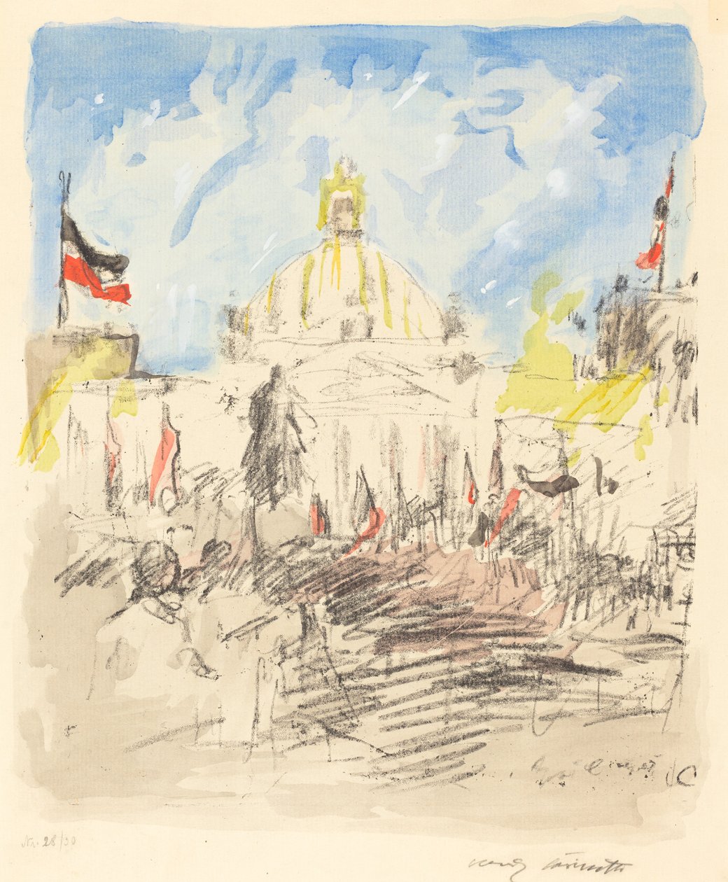 Bismarckfeier (firande för Bismarck) av Lovis Corinth