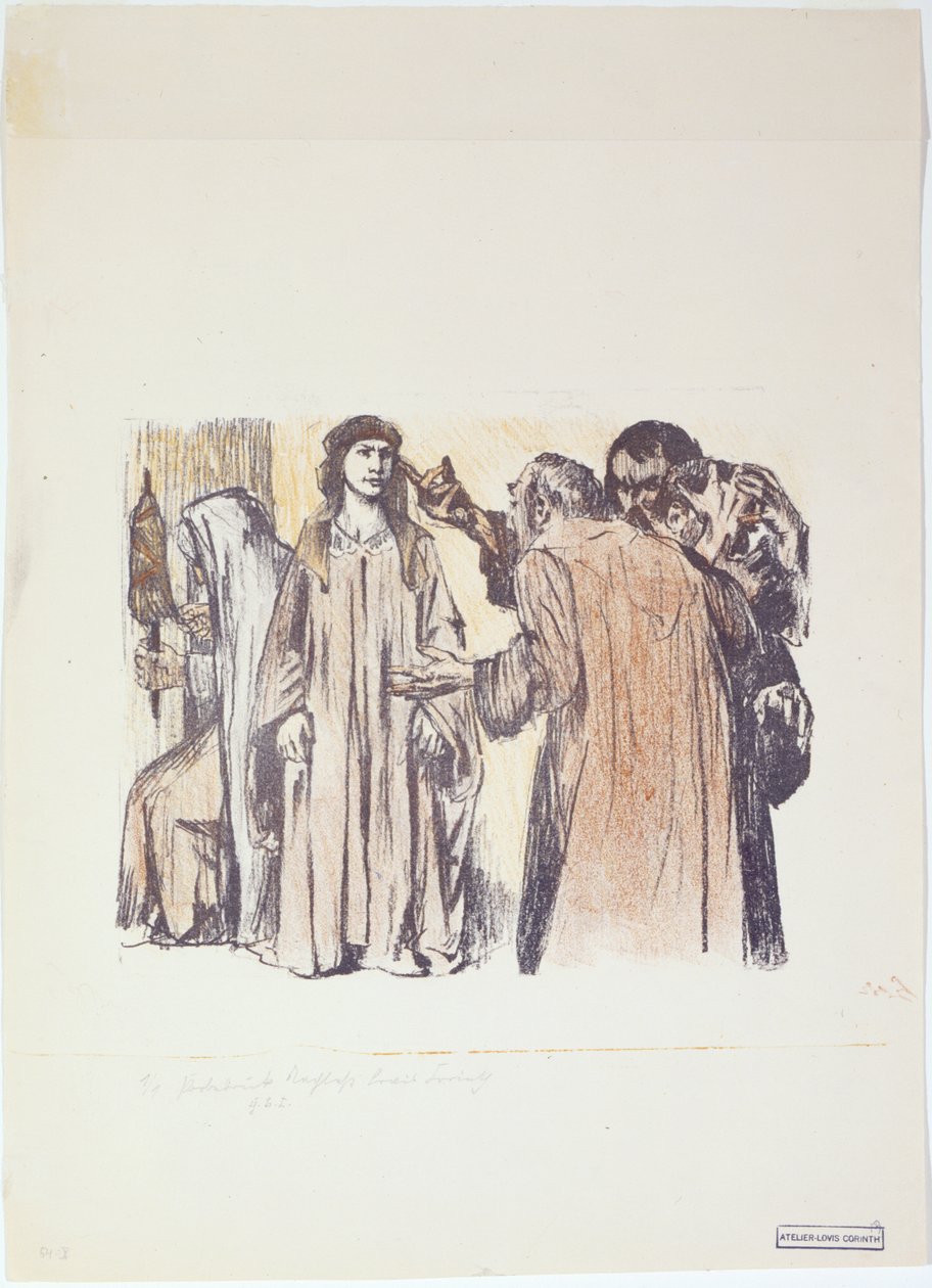 Chambri och Charmi vid Judiths hus av Lovis Corinth