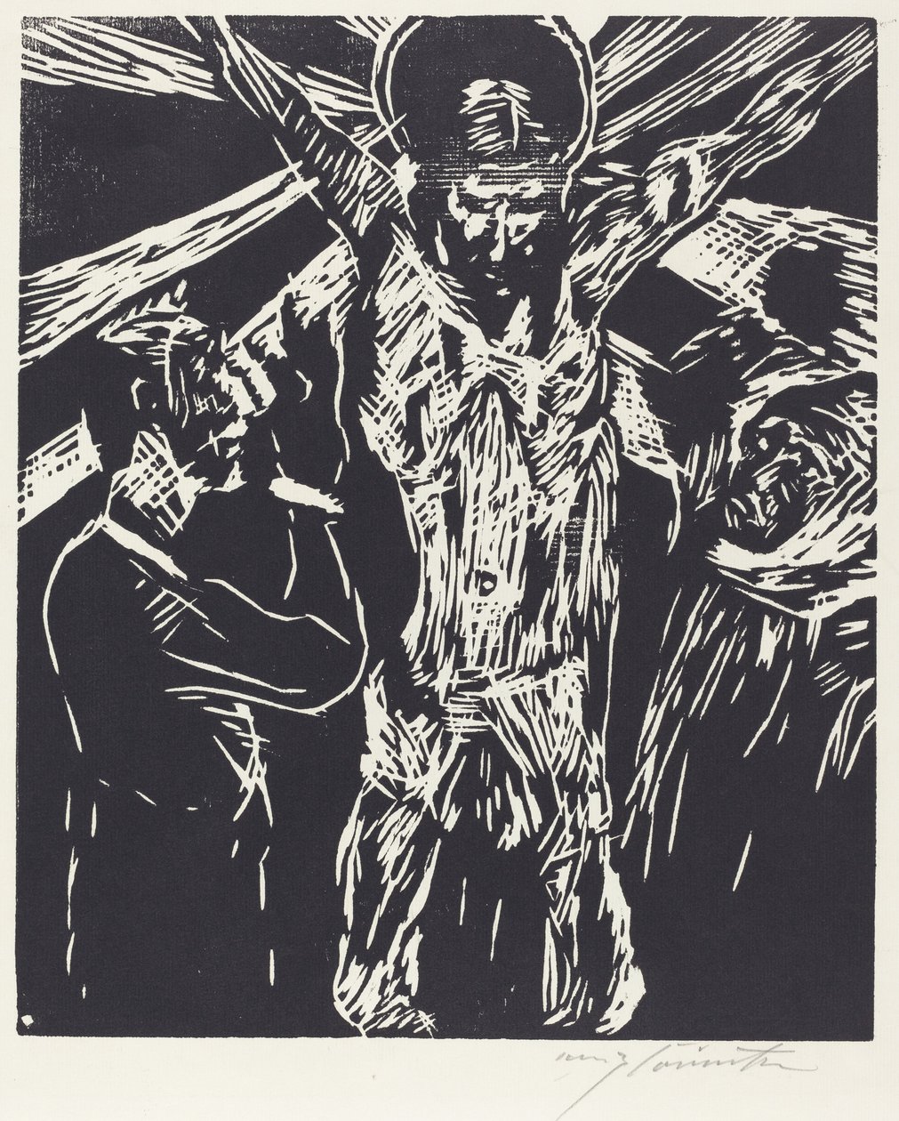 Kristus på korset (Korsfästelsen) av Lovis Corinth