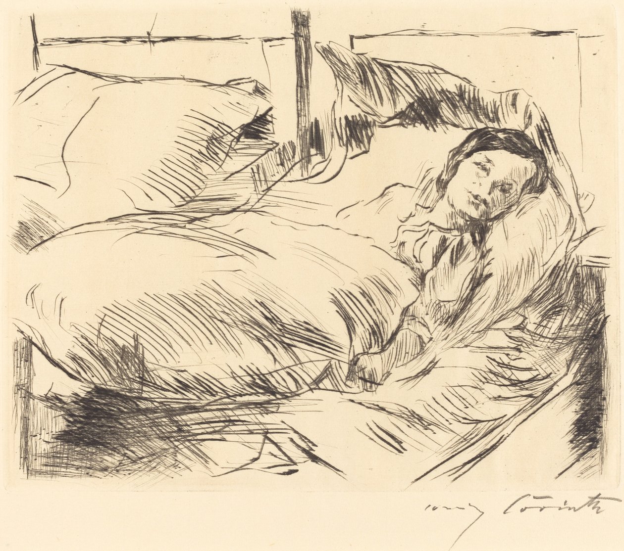 Det sjuka barnet av Lovis Corinth